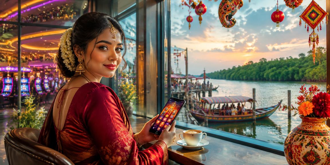 খুলনায় পহেলা বৈশাখের উৎসবে মোবাইলে godwin বিশ্লেষণ ব্যবহার করছেন একজন ভক্ত